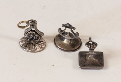 Lot 2091 - Three Various Silver Fob-Seals