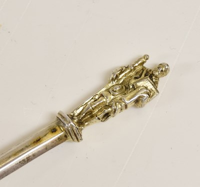 Lot 2060 - A German Parcel-Gilt Silver Apostle-Spoon