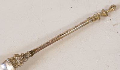Lot 2061 - A German Parcel-Gilt Silver Spoon