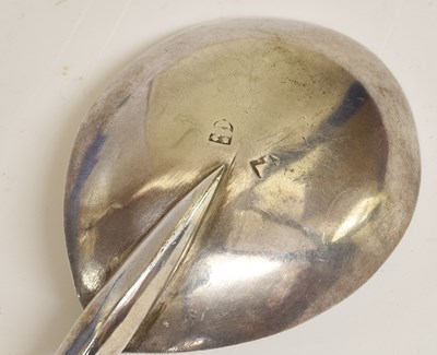 Lot 2043 - A Swiss Parcel-Gilt Silver Spoon