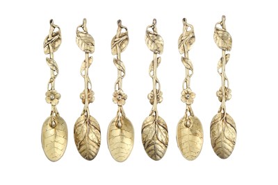 Lot 2159 - A Set of Six George III Silver-Gilt Teaspoons