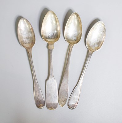Lot 166 - Four Various Silver Table-Spoons, comprising a...