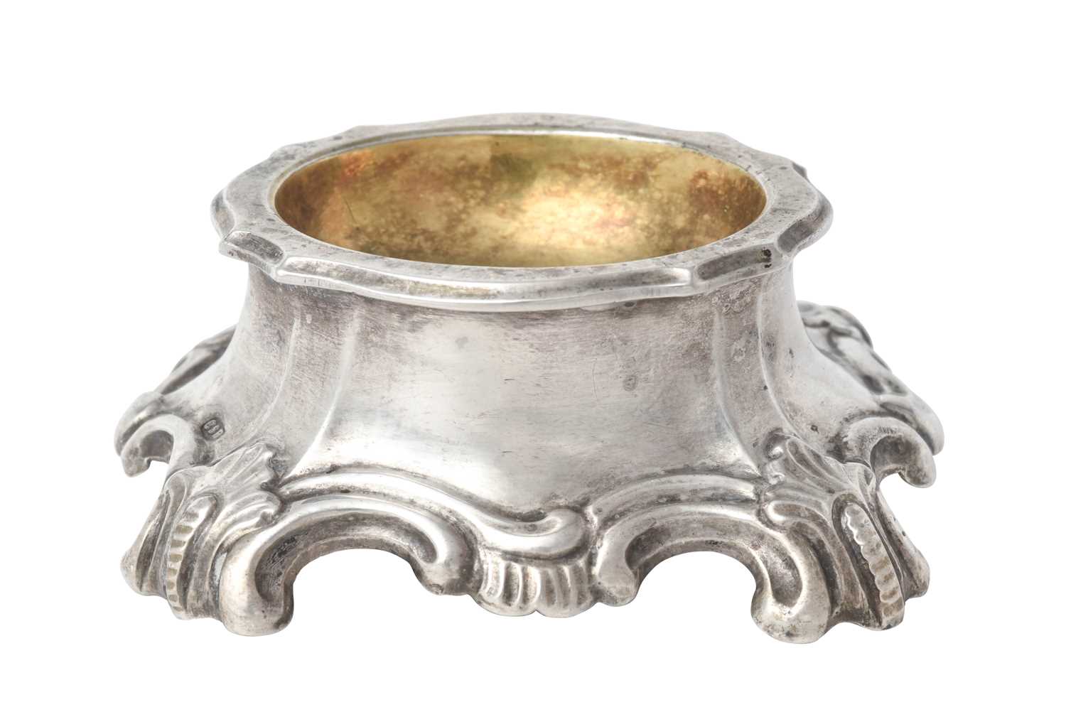 Lot 2073 - A German Parcel-Gilt Silver Trencher-Salt