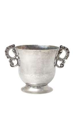 Lot 2133 - A Spanish Colonial Silver Two-Handled Cup