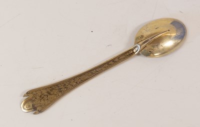 Lot 2059 - A German Silver Trefid Teaspoon