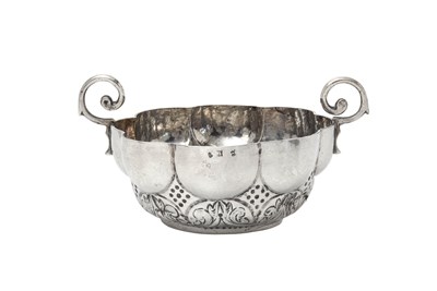 Lot 2134 - A Portuguese Silver Two-Handled Bowl
