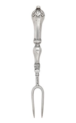 Lot 2161 - A Spanish Silver Meat-Fork