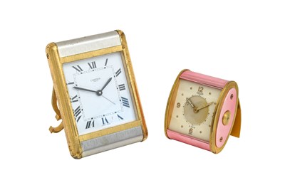 Lot 2173 - A Travelling Quartz Alarm Strut Timepiece