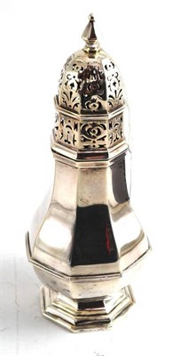 Lot 97 - A silver caster, London 1901, 22.5cm high