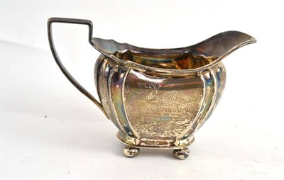 Lot 102 - A silver milk jug