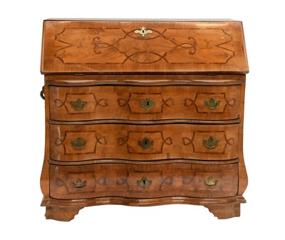 Lot 458 - A South German Figured Walnut and Crossbanded...