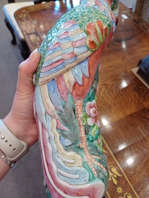 Lot 45 - A Pair of Chinese Porcelain Phoenix, 19th...