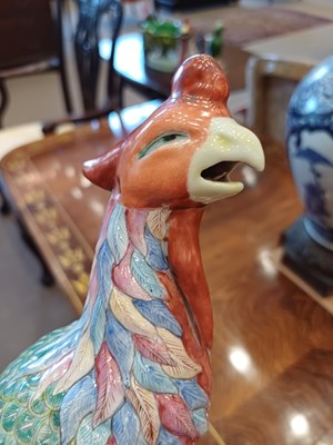 Lot 45 - A Pair of Chinese Porcelain Phoenix, 19th...