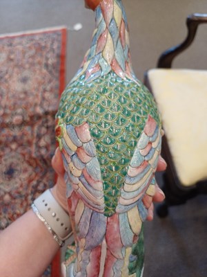 Lot 45 - A Pair of Chinese Porcelain Phoenix, 19th...