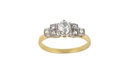 Lot 2408 - A Diamond Solitaire Ring the old cut diamond...