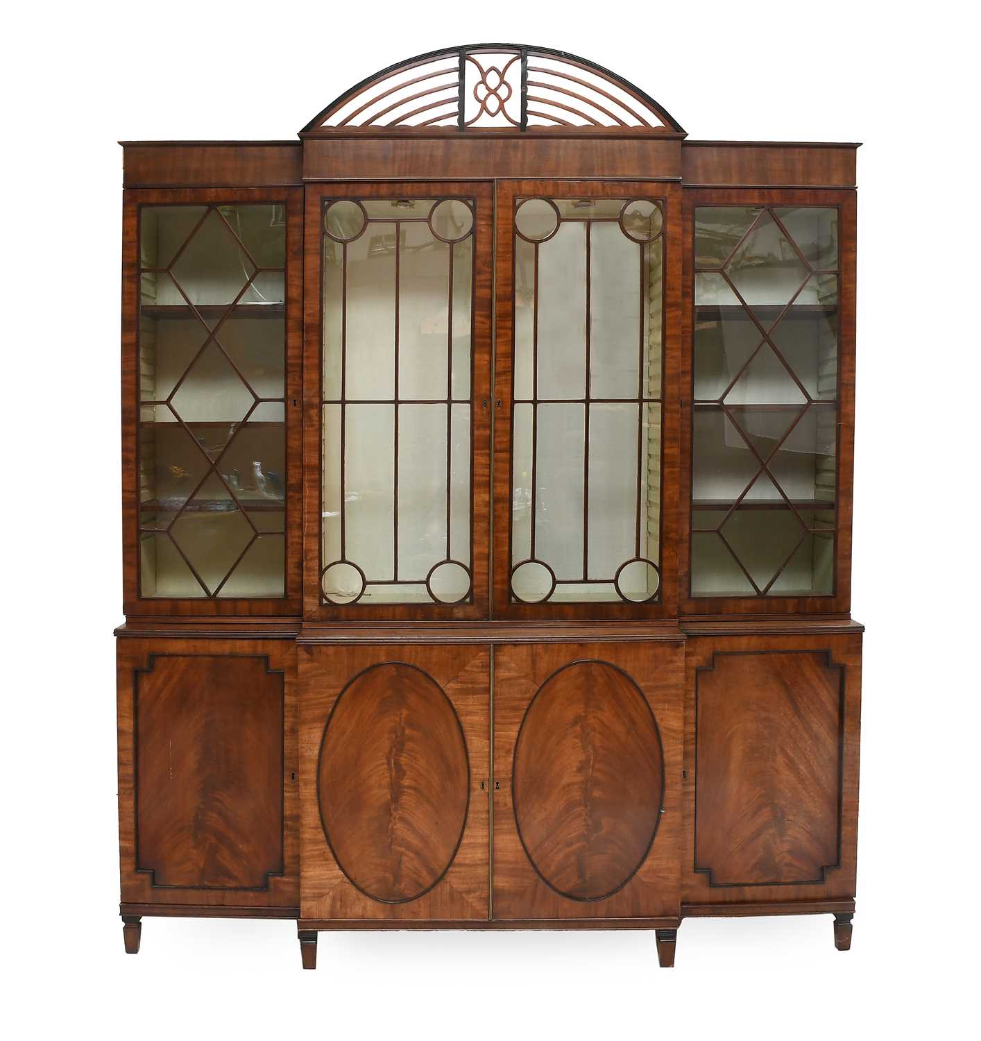 Lot 486 - A George III Mahogany Four-Door Library...