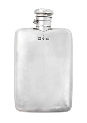 Lot 2155 - A Victorian Silver Spirit-Flask