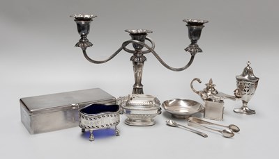 Lot 162 - A Collection of Assorted Silver and Silver...
