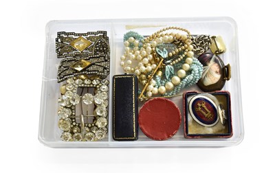Lot 217 - A Small Quantity of Jewellery, including an In...