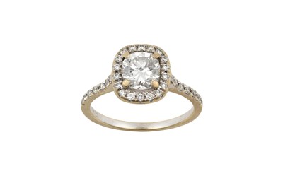 Lot 2314 - A Diamond Cluster Ring the central round...