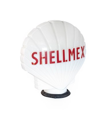 Lot 629 - An Opaque Glass Shellmex Petrol Pump Globe,...