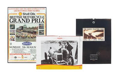 Lot 751 - A Framed Advertising Poster "Shell Oils...
