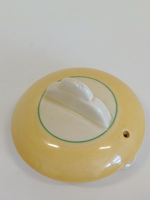 Lot 569 - A Clarice Cliff Crocus Bizarre Globe Tea Set,...
