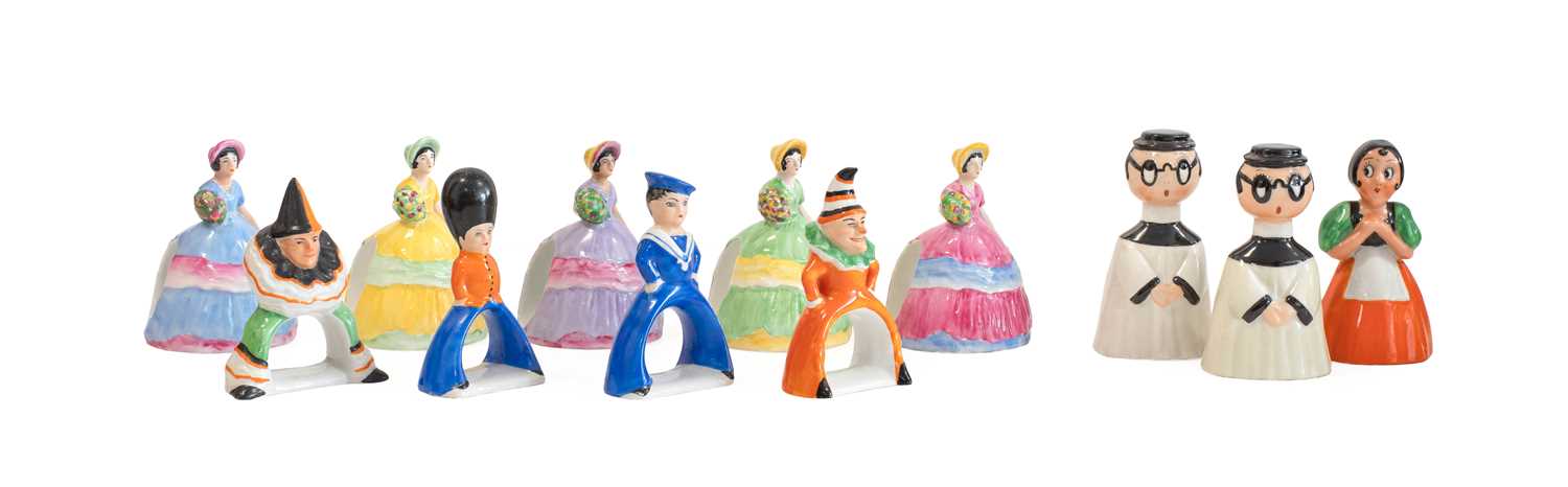 Lot 575 - Four Carlton Ware Novelty Napkin Ring Holders,...