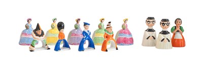 Lot 575 - Four Carlton Ware Novelty Napkin Ring Holder,...