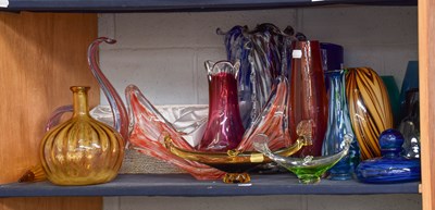 Lot 355 - A Selection of Studio Glass, consisting of...