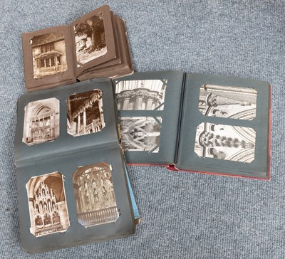 Lot 1324 - Three Albums of Postcards of Manor/Country...