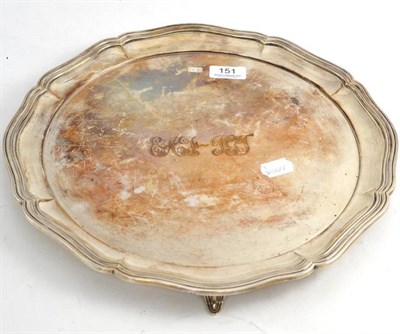 Lot 151 - A silver salver