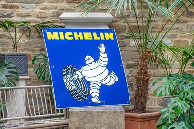 Lot 658 - MICHELIN: A Single-Sided Enamel Advertising...