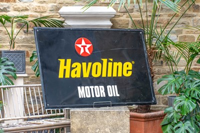 Lot 681 - HAVOLINE MOTOR OIL: A Single-Sided Aluminium...