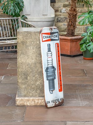 Lot 683 - CHAMPION EN VENTE ICI: A Tin Advertising Sign,...