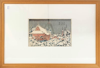 Lot 227 - Keisai Eisen (1790-1848) Sensoji Temple at...