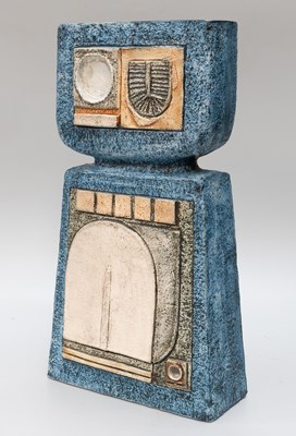 Lot 109 - A Troika Pottery Double Base Vase, by Linda...