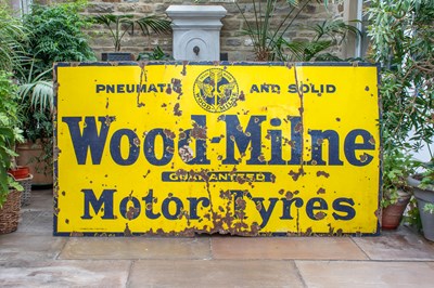 Lot 662 - WOOD-MILNE MOTOR TYRES GUARANTEED PNEUMATIC...