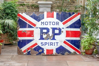 Lot 651 - MOTOR "BP" SPIRIT: A Rare Single-Sided Enamel...