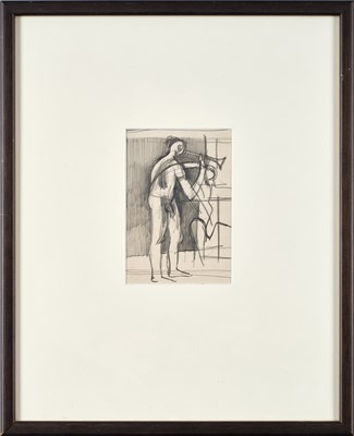 Lot 109 - Keith Vaughan (1912-1977) "The Horn Player" (c....