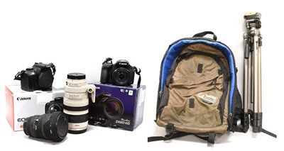 Lot 143 - Canon Cameras And Lenses