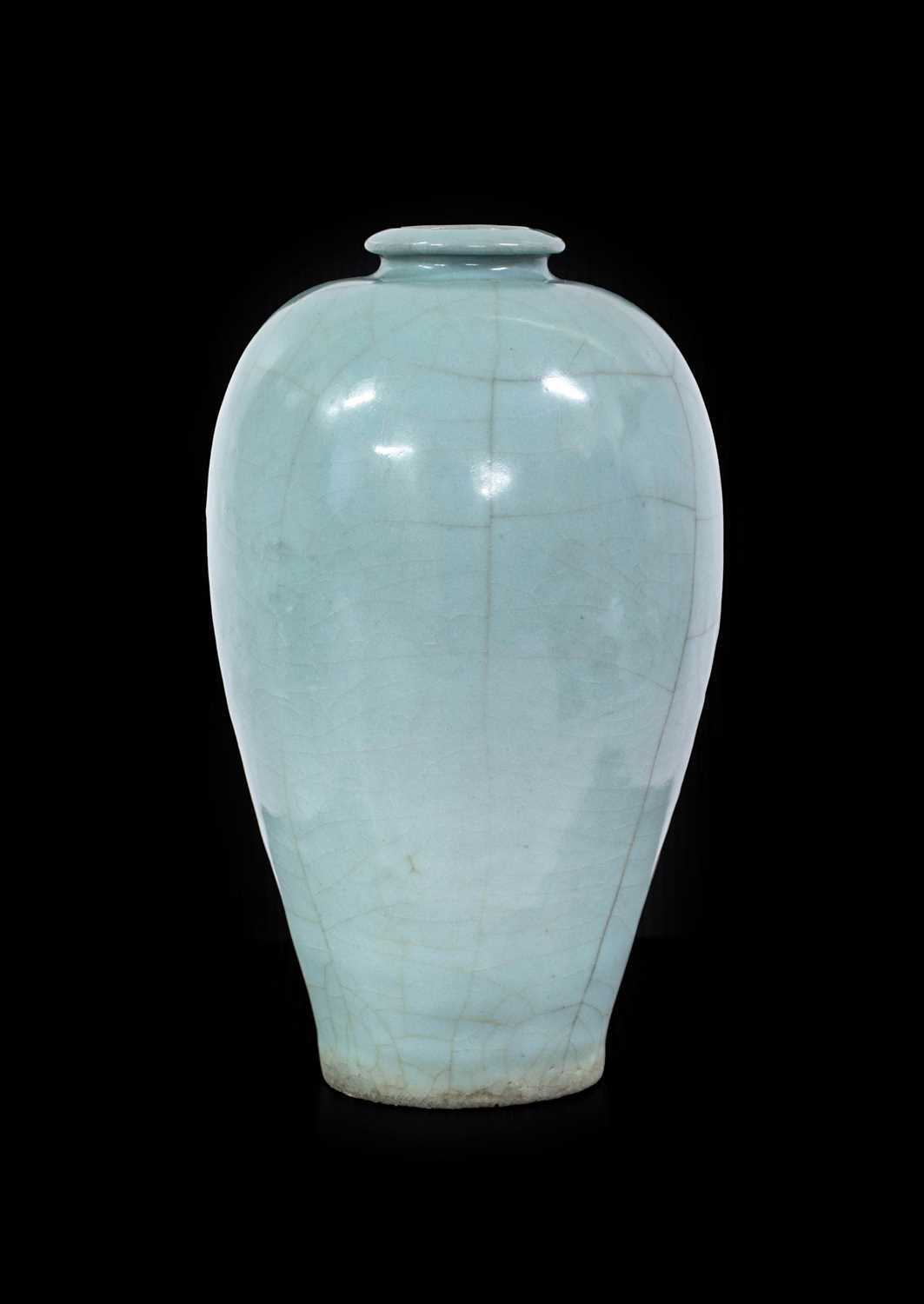 Lot 60 - A Chinese Guan-Type Meiping, possibly Ming,...