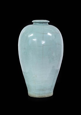 Lot 67 - A Chinese Guan-Type Meiping, possibly Ming,...