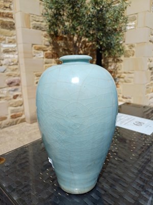 Lot 60 - A Chinese Guan-Type Meiping, possibly Ming,...