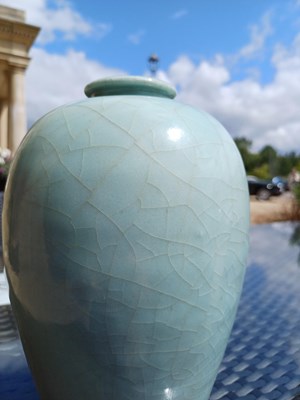 Lot 60 - A Chinese Guan-Type Meiping, possibly Ming,...