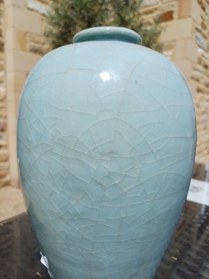 Lot 60 - A Chinese Guan-Type Meiping, possibly Ming,...