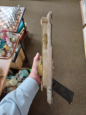Lot 308 - A French Alabaster Lyre Form Cartel Wall...