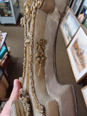 Lot 308 - A French Alabaster Lyre Form Cartel Wall...