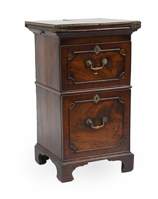 Lot 499 - A George III Mahogany Serving Cabinet, late...