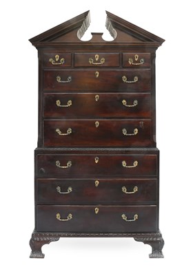 Lot 488 - A George III Chippendale-Style Mahogany Chest...